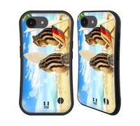 Head Case Designs Scoiattoli Amici Che Surfano Animali Divertenti Custodia Cover Ibrida Compatibile con Apple iPhone 16e