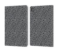 Head Case Designs Scuro Pattern Foglie 2 Custodia Portafoglio in Pelle Compatibile con Apple iPad PRO 13 M4 2024