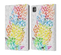 Head Case Designs Single Piume Geometriche Custodia Portafoglio in Pelle Compatibile con Apple iPad PRO 11 M4 2024