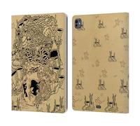 Head Case Designs Sott'Acqua Doodle Mix Custodia Portafoglio in Pelle Compatibile con Apple iPad PRO 13 M4 2024