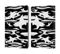 Head Case Designs Spazio Negativo Stampe Squalo Custodia Portafoglio in Pelle Compatibile con Apple iPad PRO 13 M4 2024