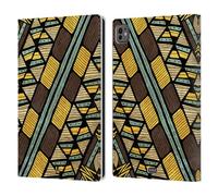 Head Case Designs Stampa Diagonale Egiziana Linee Etniche Custodia Portafoglio in Pelle Compatibile con Apple iPad PRO 11 M4 2024