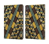 Head Case Designs Stampa Diagonale Egiziana Linee Etniche Custodia Portafoglio in Pelle Compatibile con Apple iPad PRO 13 M4 2024