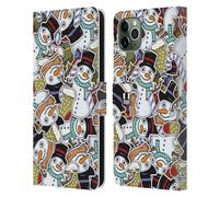 HEAD CASE DESIGNS STAMPE NATALIZIE CUSTODIA COVER A PORTAFOGLIO PER APPLE iPHONE