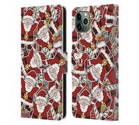 HEAD CASE DESIGNS STAMPE NATALIZIE CUSTODIA COVER A PORTAFOGLIO PER APPLE iPHONE