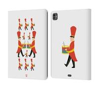 Head Case Designs Tamburini I 12 Giorni di Natale Custodia Portafoglio in Pelle Compatibile con Apple iPad PRO 13 M4 2024