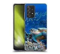 Head Case Designs Tartaruga di Mare Seduta sulla Barriera Corallina Animali Selvatici Custodia in Gel [Protezione di Grado Militare] Compatibile con Galaxy A52 / A52s / 5G (2021)