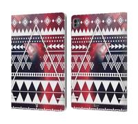 Head Case Designs Triangolo Azteco Pattern Tribali Nebulose Custodia Portafoglio in Pelle Compatibile con Apple iPad PRO 13 M4 2024