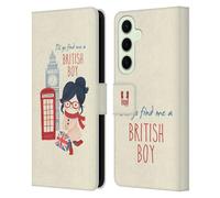 Head Case Designs Trova Un Ragazzo Inglese Il Meglio di Londra Custodia Portafoglio in Pelle Compatibile con Samsung Galaxy S25+
