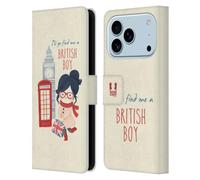 Head Case Designs Trova Un Ragazzo Inglese Il Meglio Di Londra Custodia Portafoglio in Pelle Compatibile con Apple iPhone 17 Pro