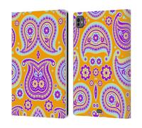 Head Case Designs Turbamento Celeste Colourful Paisley Custodia Portafoglio in Pelle Compatibile con Apple iPad PRO 11 M4 2024