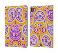Head Case Designs Turbamento Celeste Colourful Paisley Custodia Portafoglio in Pelle Compatibile con Apple iPad PRO 13 M4 2024