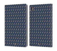 Head Case Designs Uccello Blu Stampe Animali Tangram Custodia Portafoglio in Pelle Compatibile con Apple iPad PRO 11 M4 2024