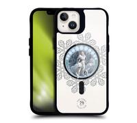 Head Case Designs Ufficiale Anne Stokes Wolf Winter Guardian Arte Fantasy Mista Black Shockproof Bumper Case [Military Grade] Compatible with Apple iPhone 14 Plus and with MagSafe