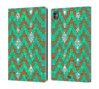Head Case Designs Verde Pelle di Camaleonte Pattern Custodia Portafoglio in Pelle Compatibile con Apple iPad PRO 11 M4 2024