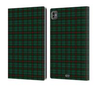 Head Case Designs Verde Scuro Nero Plaid - Pattern Collezione Custodia Portafoglio in Pelle Compatibile con Apple iPad PRO 11 M4 2024