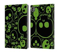 Head Case Designs Verde Teschi Jazz Custodia Portafoglio in Pelle Compatibile con Apple iPad PRO 11 M4 2024