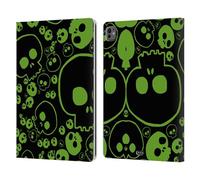Head Case Designs Verde Teschi Jazz Custodia Portafoglio in Pelle Compatibile con Apple iPad PRO 13 M4 2024