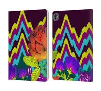 Head Case Designs Wave Floral Pattern Mix Custodia Portafoglio in Pelle Compatibile con Apple iPad PRO 13 M4 2024