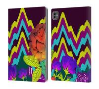 Head Case Designs Wave Floral Pattern Mix Custodia Portafoglio in Pelle Compatibile con Apple iPad PRO 11 M4 2024
