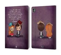 Head Case Designs Weirdness La Luce Dell'Amore Custodia Portafoglio in Pelle Compatibile con Apple iPad PRO 13 M4 2024