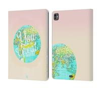 Head Case Designs You And The Great World Frasi Wanderlust Custodia Portafoglio in Pelle Compatibile con Apple iPad PRO 13 M4 2024
