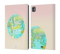 Head Case Designs You And The Great World Frasi Wanderlust Custodia Portafoglio in Pelle Compatibile con Apple iPad PRO 11 M4 2024