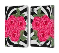 Head Case Designs Zebra Botanica Vintage Floreale E Stampe Floreali Custodia Portafoglio in Pelle Compatibile con Apple iPad PRO 13 M4 2024