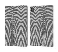 Head Case Designs Zebra Stampa Floreale Mimetica Custodia Portafoglio in Pelle Compatibile con Apple iPad PRO 13 M4 2024