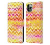 HEAD CASE DESIGNS ZIGZAG AQUARELLE CUSTODIA COVER A PORTAFOGLIO PER APPLE iPHONE