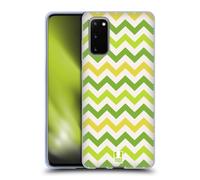 HEAD CASE DESIGNS ZIGZAG CUSTODIA COVER MORBIDA IN GEL PER SAMSUNG TELEFONI 1