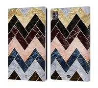 Head Case Designs Zigzag Tile Marmo Geometrico Custodia Portafoglio in Pelle Compatibile con Apple iPad PRO 11 M4 2024