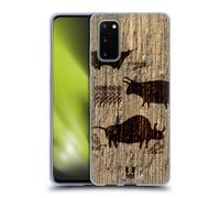 HEAD CASE DIPINTI RUPESTRI CUSTODIA COVER MORBIDA IN GEL PER SAMSUNG TELEFONI 1
