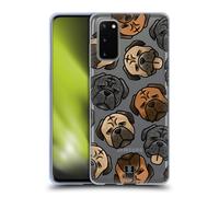 HEAD CASE DOG HEAD PATTERNS CUSTODIA COVER MORBIDA IN GEL PER SAMSUNG TELEFONI 1