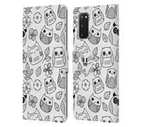 HEAD CASE DOODLE GUFI CUSTODIA COVER PORTAFOGLIO IN PELLE PER SAMSUNG TELEFONI 1