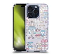 HEAD CASE DOODLE MAPS CUSTODIA COVER MORBIDA IN GEL PER APPLE iPHONE TELEFONI