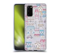 HEAD CASE DOODLE MAPS CUSTODIA COVER MORBIDA IN GEL PER SAMSUNG TELEFONI 1