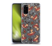 HEAD CASE DOODLES NATALE CUSTODIA COVER MORBIDA IN GEL PER SAMSUNG TELEFONI 1