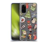 HEAD CASE DOODLES NATALE CUSTODIA COVER MORBIDA IN GEL PER SAMSUNG TELEFONI 1