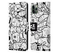 HEAD CASE ESPLOSIONE DI DOODLE CUSTODIA COVER A PORTAFOGLIO PER APPLE iPHONE