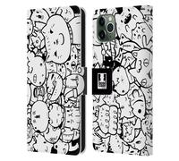HEAD CASE ESPLOSIONE DI DOODLE CUSTODIA COVER A PORTAFOGLIO PER APPLE iPHONE