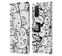 HEAD CASE ESPLOSIONE DI DOODLE CUSTODIA COVER PORTAFOGLIO IN PELLE PER SAMSUNG 1