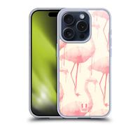 HEAD CASE FAB FLAMINGO CUSTODIA COVER MORBIDA IN GEL PER APPLE iPHONE TELEFONI