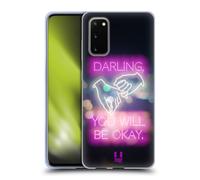 HEAD CASE FANCY NEON LIGHTS CUSTODIA COVER MORBIDA IN GEL PER SAMSUNG TELEFONI 1