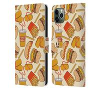 HEAD CASE FAST FOOD CUSTODIA COVER A PORTAFOGLIO PER APPLE iPHONE TELEFONI