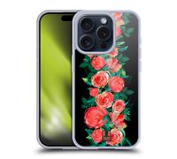 HEAD CASE FIORATO SCURO CUSTODIA COVER MORBIDA IN GEL PER APPLE iPHONE TELEFONI