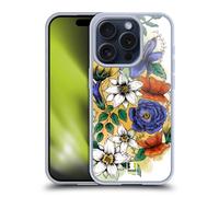 HEAD CASE FIORI ACQUARELLATI CUSTODIA COVER MORBIDA IN GEL PER APPLE iPHONE