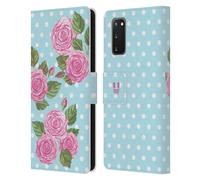 HEAD CASE FIORI ACQUARELLI 2 CUSTODIA COVER A PORTAFOGLIO PER SAMSUNG TELEFONI 1