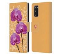 HEAD CASE FIORI ACQUARELLI 2 CUSTODIA COVER A PORTAFOGLIO PER SAMSUNG TELEFONI 1