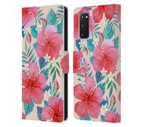 HEAD CASE FIORI ACQUARELLI 2 CUSTODIA COVER A PORTAFOGLIO PER SAMSUNG TELEFONI 1